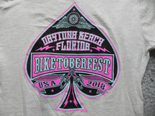 Load image into Gallery viewer, Biketoberfest Shirt Womens Large Daytona Beach Florida USA 2018 Spades Ladies