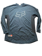 Load image into Gallery viewer, FOX Racing Shirt Adult Large Black Perforated Sports Skater Motocross Y2K Mens