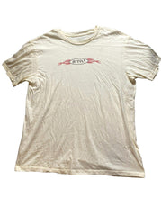 Load image into Gallery viewer, Barney Cools Shirt Adult Large White Dingy Flame Logo Streetwear Skater Mens