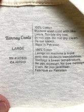 Load image into Gallery viewer, Barney Cools Shirt Adult Large White Dingy Flame Logo Streetwear Skater Mens