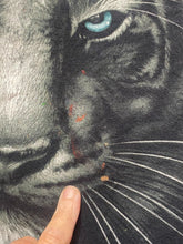 Load image into Gallery viewer, DOM Shirt Adult Medium Black Tiger Face Big Cat Spirited Y2K Streetwear Mens