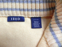 Load image into Gallery viewer, IZOD Sweater Adult Extra Large Tall Yellow 1/4 Zip Outerwear Pullover Mens