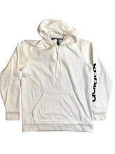 Load image into Gallery viewer, Adidas Sweatshirt Adult Medium White Kangaroo Pocket Hoodie Fleece Pullover Men
