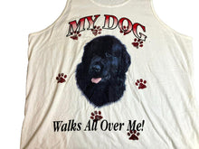 Load image into Gallery viewer, VTG Dog Shirt Adult Extra Large Y2K Walks All Over Me Newfoundland Tank Paws Men