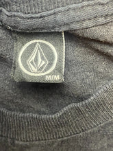 Load image into Gallery viewer, Volcom Shirt Adult Medium Black Script Logo Crewneck Streetwear Skateboard Mens