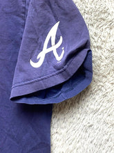 Load image into Gallery viewer, Atlanta Braves Shirt Adult Large Navy Nike Swoosh MLB Baseball Sportswear Mens