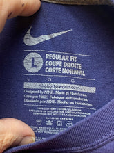 Load image into Gallery viewer, Atlanta Braves Shirt Adult Large Navy Nike Swoosh MLB Baseball Sportswear Mens