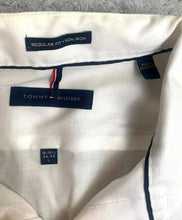 Load image into Gallery viewer, Tommy Hilfiger Shirt Adult 16-16.5 Large White Regular Fit Non Iron Dress Mens