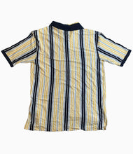 Load image into Gallery viewer, Tommy Hilfiger Shirt Adult Extra Large Yellow Black Striped Casual Golf Polo Men