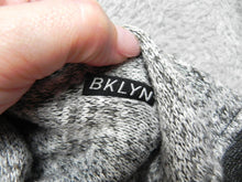 Load image into Gallery viewer, Brooklyn Sweatshirt Adult Small Gray Black BKLYN Hoodie Knitted Sweater Mens