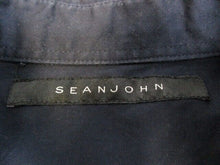Load image into Gallery viewer, Sean John Shirt Adult Extra Large Navy Button Down Flap Pocket Casual Mens