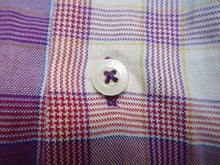 Load image into Gallery viewer, Alan Flusser Shirt Adult Medium Button Up Long Sleeve Plaid Cotton Casual Mens