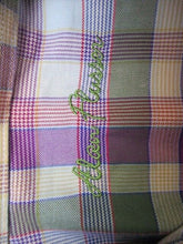 Load image into Gallery viewer, Alan Flusser Shirt Adult Medium Button Up Long Sleeve Plaid Cotton Casual Mens