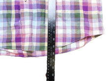 Load image into Gallery viewer, Alan Flusser Shirt Adult Medium Button Up Long Sleeve Plaid Cotton Casual Mens