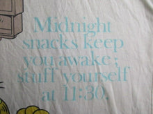 Load image into Gallery viewer, VTG Garfield Shirt Womens Large Sleeping Tip Jim Davis Comic Single Stitch 80s