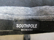 Load image into Gallery viewer, Southpole Shirt Adult 5XL Black Striped V-Neck MCMXCI Streetwear Hip Hop Mens