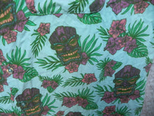 Load image into Gallery viewer, Super Massive Shirt Adult Medium Blue Tiki Gods AOP Tropical Hawaiian Surf Mens