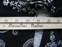 Load image into Gallery viewer, Chicos Shirt Womens 2 Black & White Paisley Print Flowy Blouse Spandex Ladies