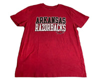 Load image into Gallery viewer, Arkansas Razorbacks Shirt Adult Large Red Champion Authentic Sportswear NCAA Men