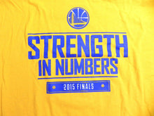Load image into Gallery viewer, Golden State Warriors Shirt Adult Extra Large Yellow 2015 NBA Finals Sports Mens