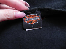 Load image into Gallery viewer, VTG Harley Davidson Shirt Womens Large Black Motorcycles Biker Oversized Ladies
