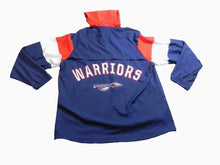 Load image into Gallery viewer, Warriors Jacket Adult Extra Large Blue Full Zip BSN Sports Windbreaker LSA Mens