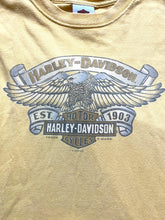 Load image into Gallery viewer, Harley Davidson Shirt Adult 2XL XXL Yellow Motorcycles American Eagle Biker Men