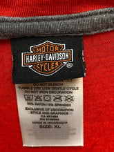 Load image into Gallery viewer, Harley Davidson Shirt Womens Extra Large Red Motorcycles Henley Biker Mt. Cheaha