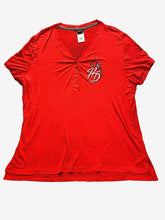 Load image into Gallery viewer, Harley Davidson Shirt Womens Extra Large Red Motorcycles Henley Biker Mt. Cheaha