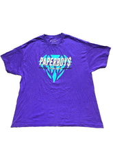 Load image into Gallery viewer, Million Dolla Motive Shirt Adult 2X Purple Paperboys Spellout Diamond Plus Mens