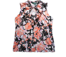 Load image into Gallery viewer, Lauren Ralph Lauren Shirt Womens Lage Cut Out Allover Print Flower Tank Blouse