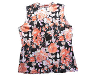 Load image into Gallery viewer, Lauren Ralph Lauren Shirt Womens Lage Cut Out Allover Print Flower Tank Blouse