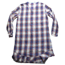 Load image into Gallery viewer, Anthropologie Dress Womens Small Plaid Henley Buttons Shirt Cloth & Stone Ladies