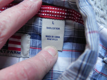 Load image into Gallery viewer, Phat Farm Shirt Adult Large Button Up Motorcycle Biker Streetwear Plaid Mens