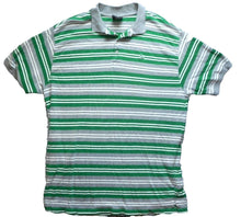 Load image into Gallery viewer, Drunk Monkey Shirt Adult 2XL XXL Striped Viscose Casual Collared Golf Polo Mens