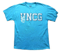 Load image into Gallery viewer, Champion Shirt Womens Medium UNCG Spartans College Blue NCAA Athletic Ladies