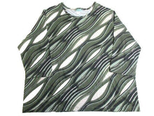 Load image into Gallery viewer, Sara Morgan Shirt Womens 3X Green Geometric Blouse Casual Pullover Plus Ladies