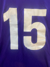 Load image into Gallery viewer, Adidas Shirt Adult Large Purple Climalite Three Stripes #15 Activewear Mens