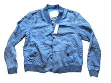 Load image into Gallery viewer, Anthropologie Jacket Womens Large Blue Denim Jean Oversized Motorcycle NWT