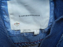 Load image into Gallery viewer, Anthropologie Jacket Womens Large Blue Denim Jean Oversized Motorcycle NWT