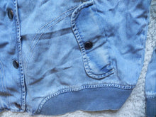 Load image into Gallery viewer, Anthropologie Jacket Womens Large Blue Denim Jean Oversized Motorcycle NWT