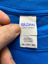 Load image into Gallery viewer, Cap'n Rons Shirt Adult 2XL Blue Pirate Skull Oasis in the View Norfolk VA Mens