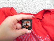 Load image into Gallery viewer, Harley Davidson Shirt Youth Large Red Motorcycles Biker New Braunfels TX Girls