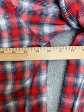 Load image into Gallery viewer, Wrangler Shirt Adult 3XL XXXL Red White Plaid Button Up Flannel Spandex Mens