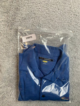 Load image into Gallery viewer, Greg Norman Shirt Adult Medium Blue Play Dry Shark Performance Golf Polo Mens