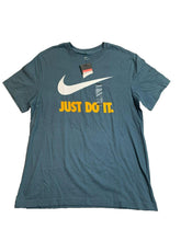Load image into Gallery viewer, Nike Shirt Adult Large Cobalt Blue Just Do It Swoosh Activewear Spellout Men NWT