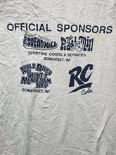 Load image into Gallery viewer, VTG Popcorn Man Shirt Adult Extra Large White Triathlon Single Stitch 90s Mens