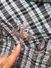 Load image into Gallery viewer, Wrangler Rock by 47 Shirt Women Extra Large Western Cowgirl Affliction Button Up