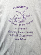 Load image into Gallery viewer, VTG Pleasanton Shirt Adult Extra Large Cowboy Homecoming Single Stitch 90s Mens