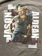 Load image into Gallery viewer, Jason Aldean Shirt Adult Medium Stone Gray Burn It Down Music Concert Tour Mens